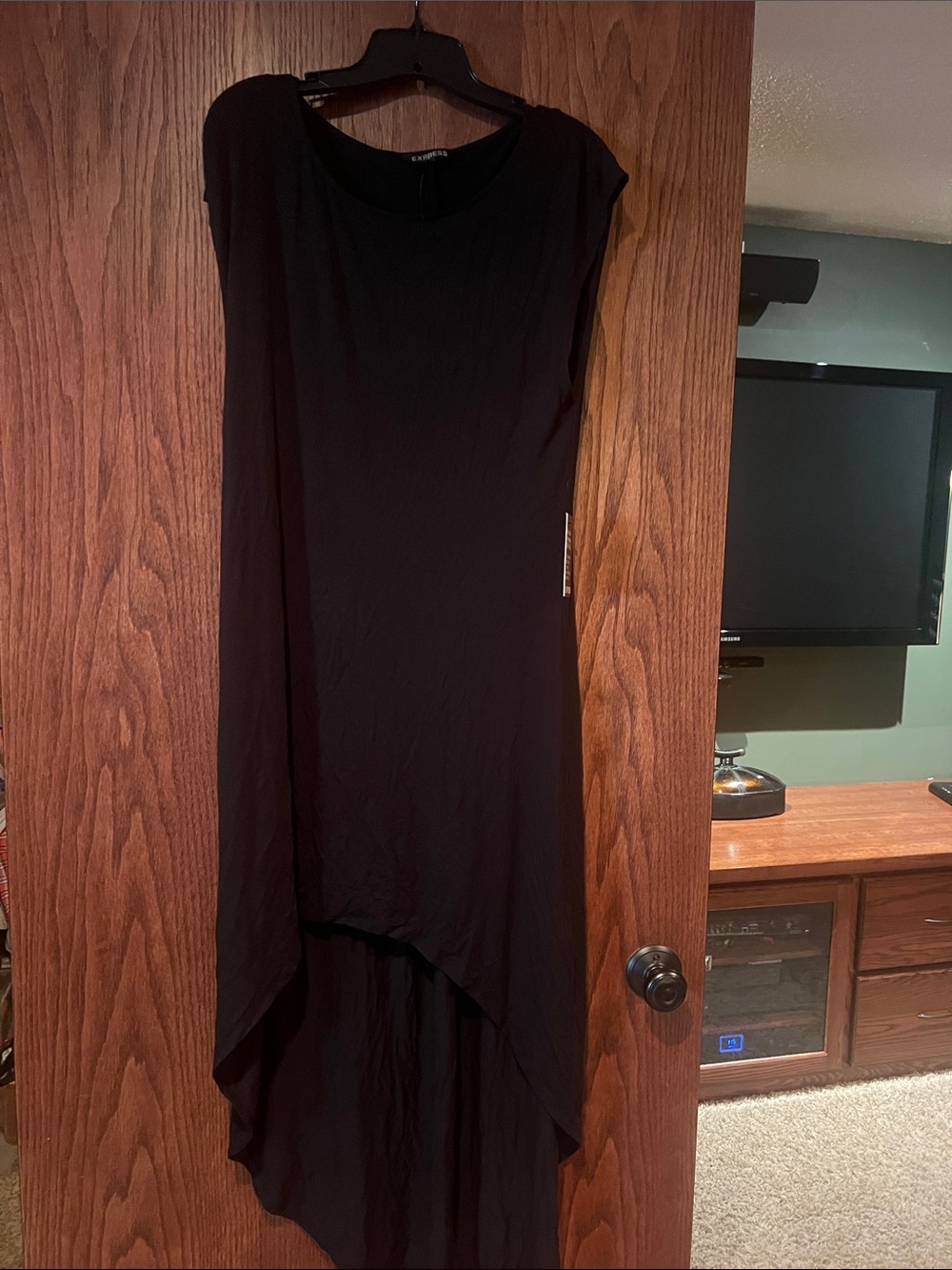 Express Black High-Low Sleeveless Dress